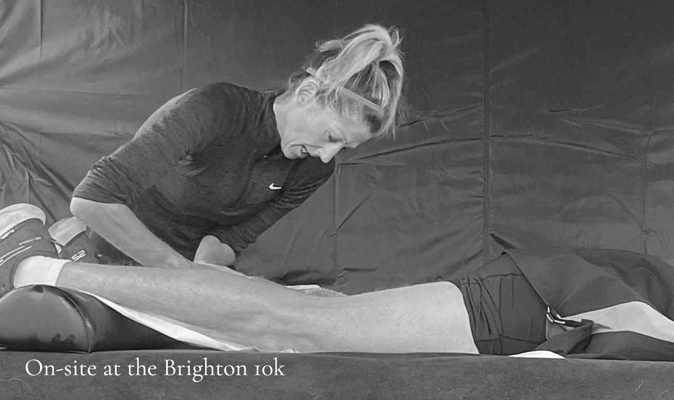 Sports Massage Therapy at the Brighton 10k